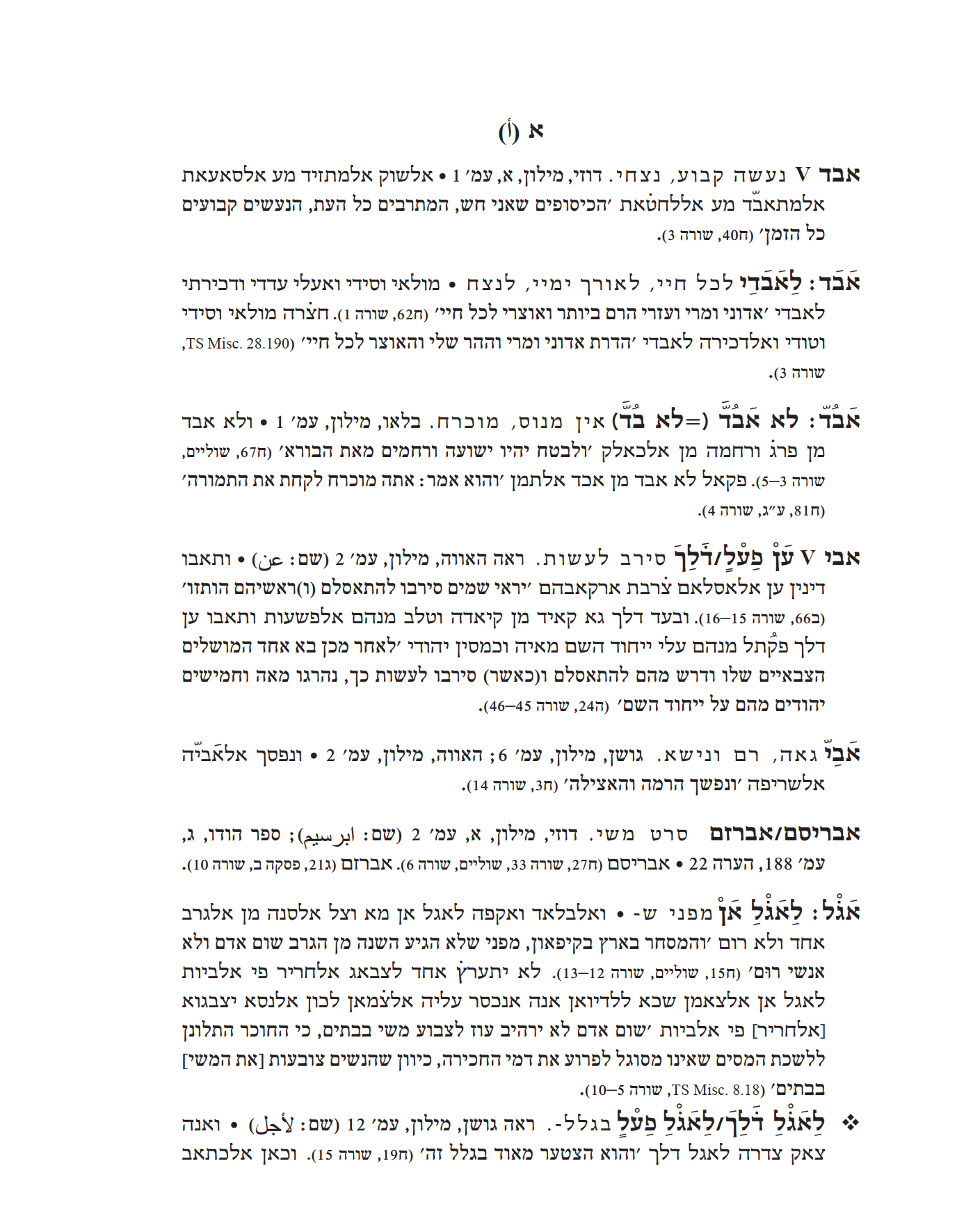 Read more about the article פרויקט מילון ערבית יהודית